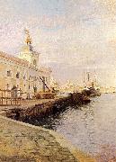 Julius L.Stewart View Of Venice oil painting